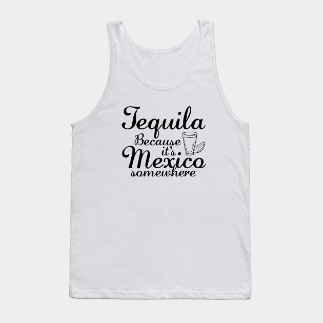 Tequila Tank Top by VectorPlanet